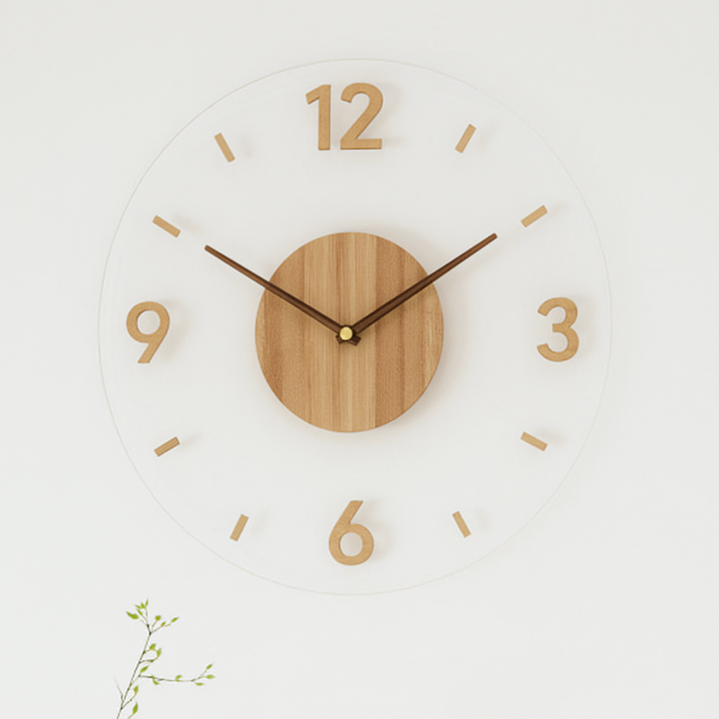 Classic Round Clock Minimalist Home Decoration