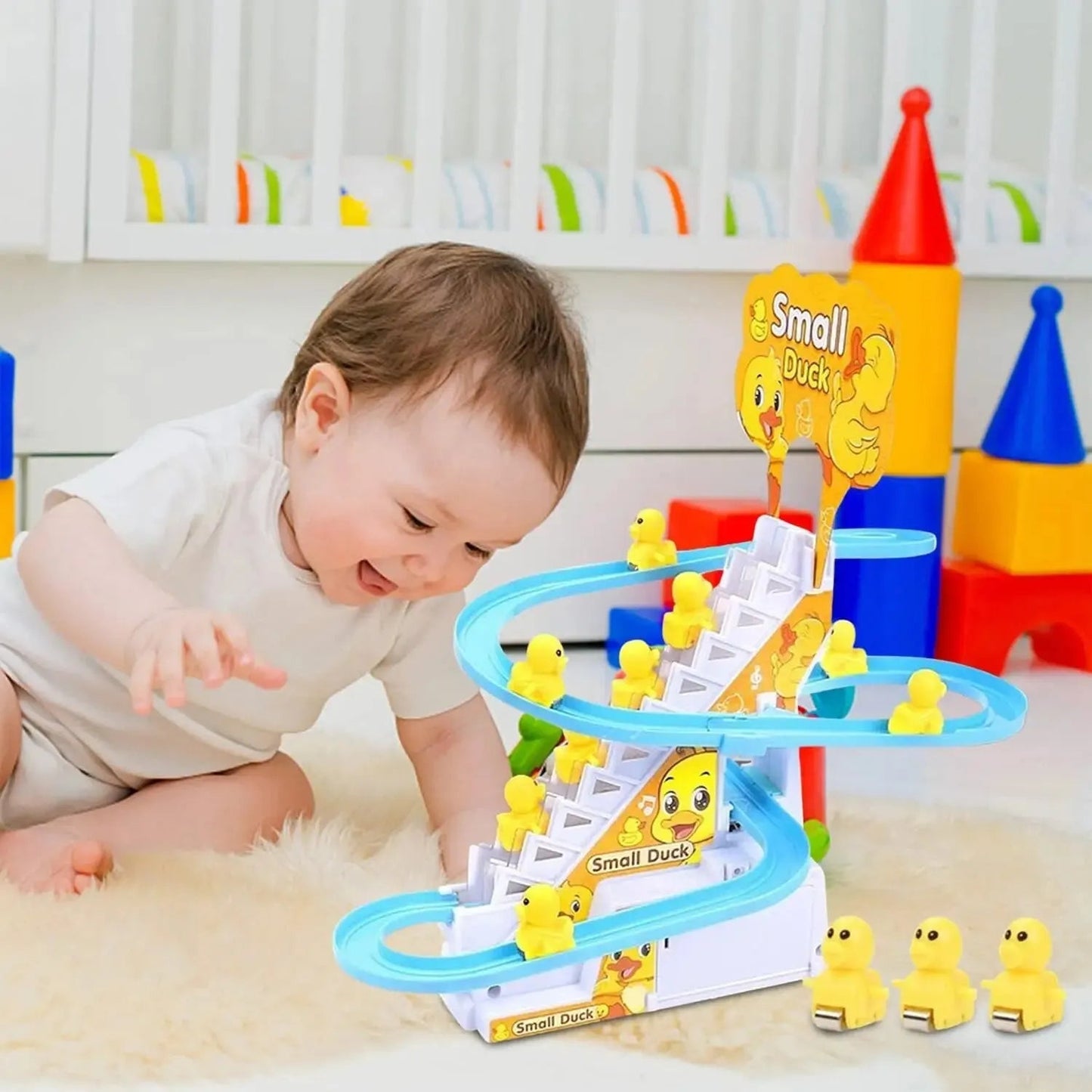 Colorful Kids Climber with Music and LED Lights - Pexav