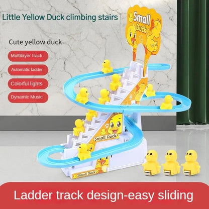 Children's Ducklings Climb with Fun Music & LED Lights and Educational, Safe for Months 9+