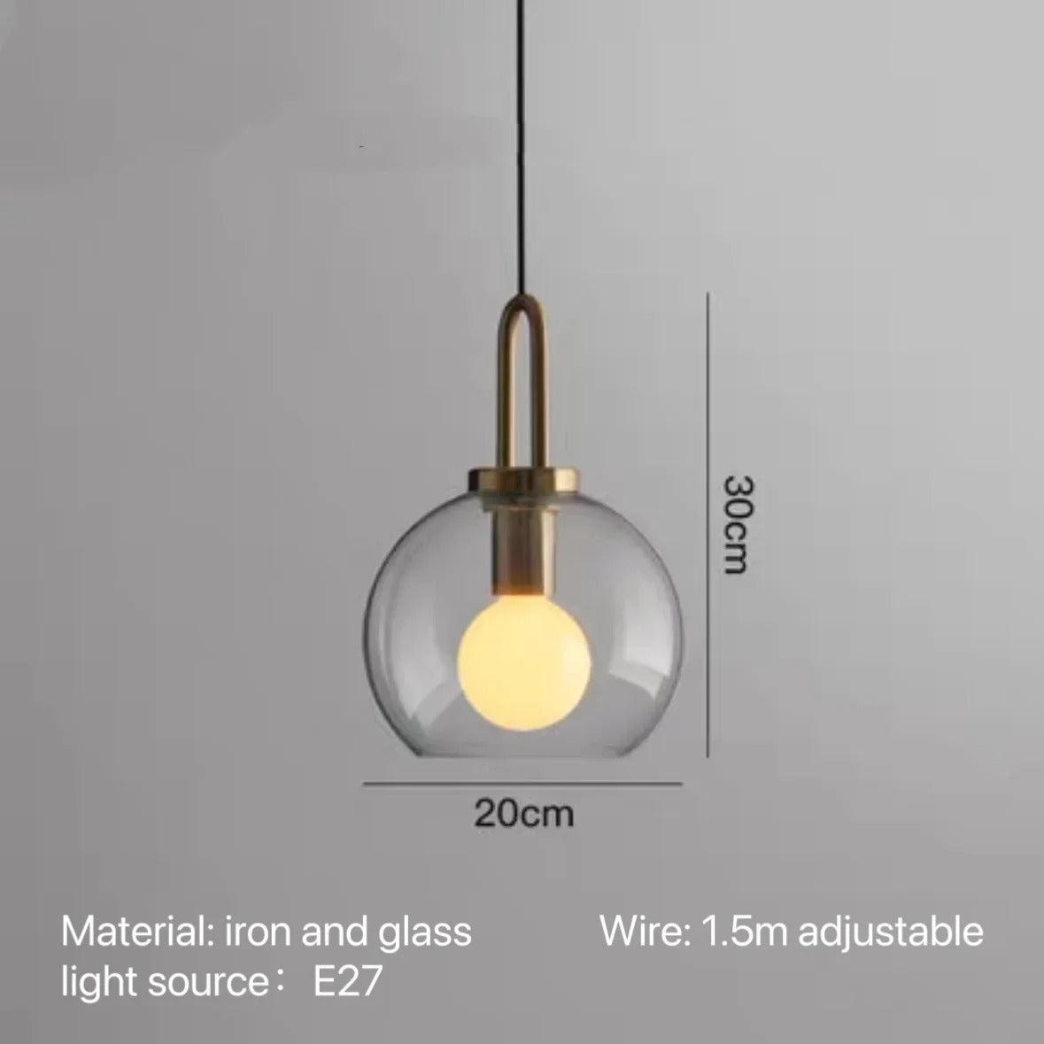 Chiswick Glass Pendant Light