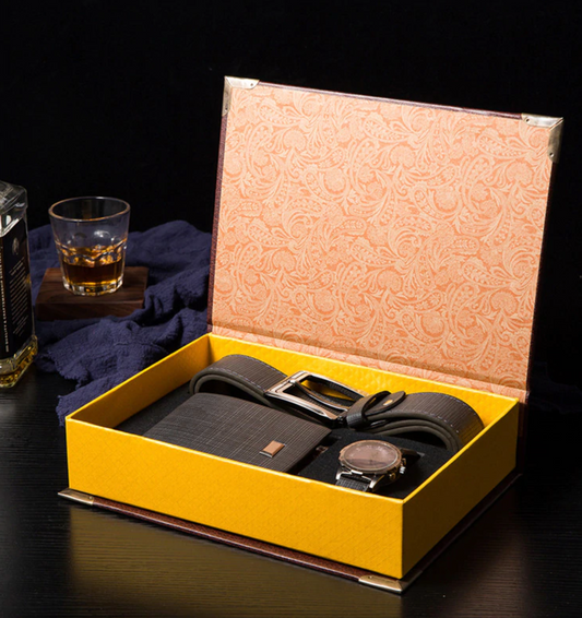 Luxury Mens Leather Accessories Kit - Pexav