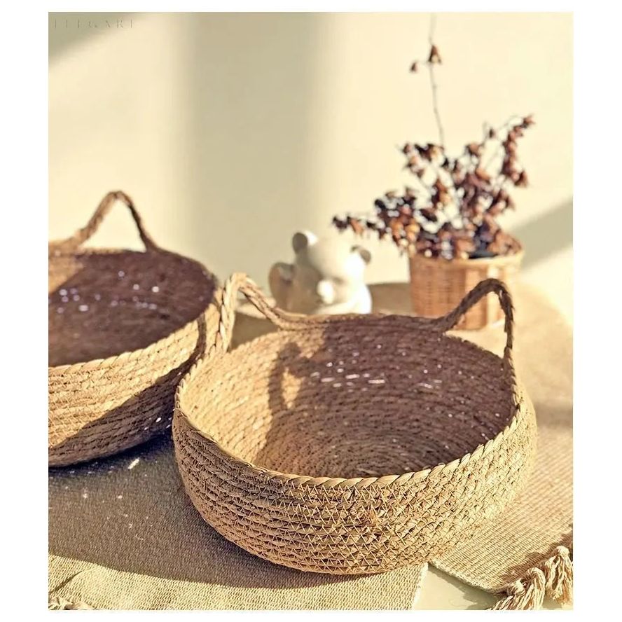 Cozy Woven Pet Bed with Soft Washable Pillow