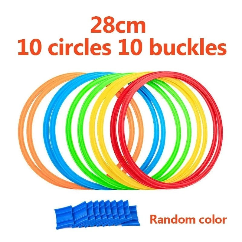Vibrant Exercise Jumping Rings for Fitness Play