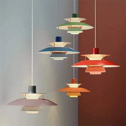 Vibrant Glass Drop Pendant Lamp - Pexav