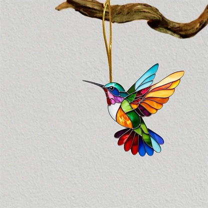 Vibrant Bird Glass Decor for Windows - Pexav