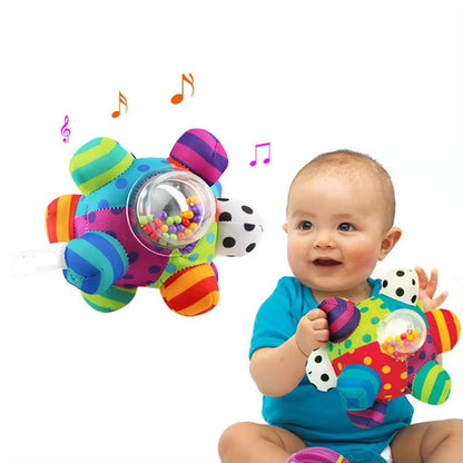 Fun Baby Rattle Toy with Soft Textures and Sounds - Pexav
