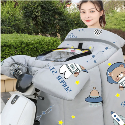 Thermal Bike Double Rider Windbreaker Jacket Coat - Pexav