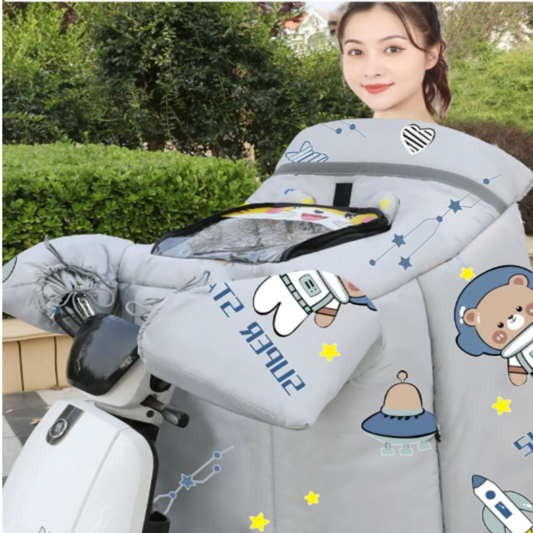 Thermal Bike Double Rider Windbreaker Jacket Coat - Pexav