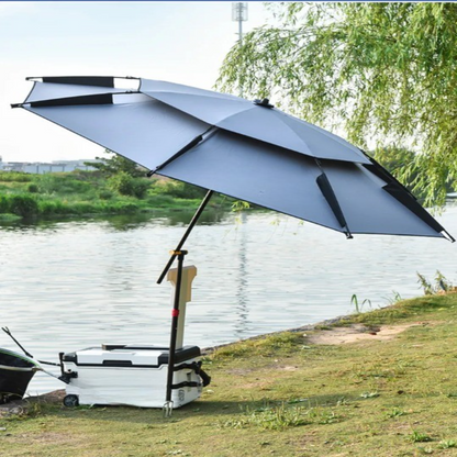 Waterproof Portable Double Canopy Sun Umbrella - Pexav