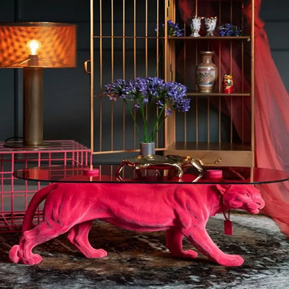 Wild Wood Leopard End Table - Pexav