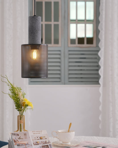 Sleek Metal Hanging Ceiling Light Fixture