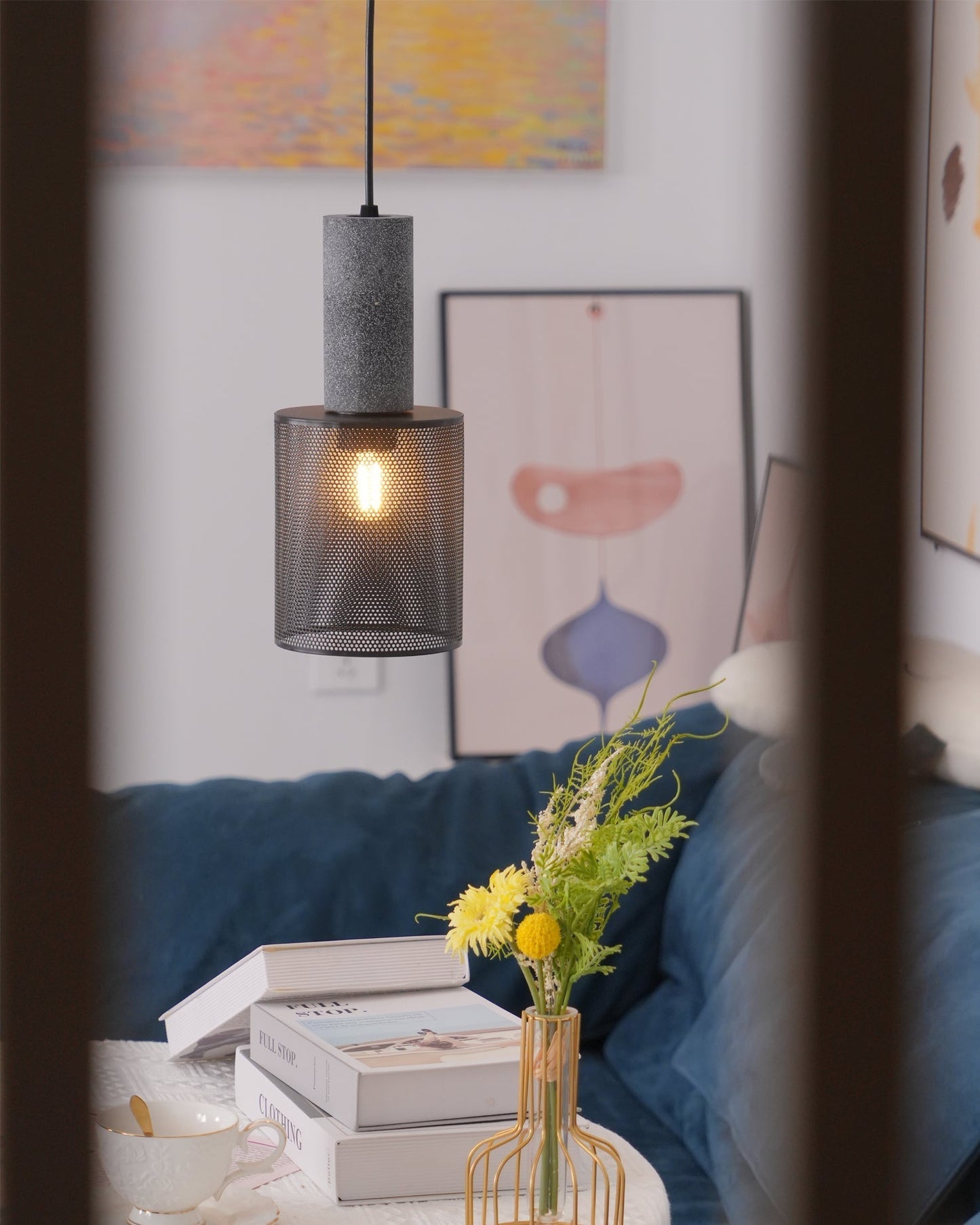 Simple Glass Pendant Light Modern Design