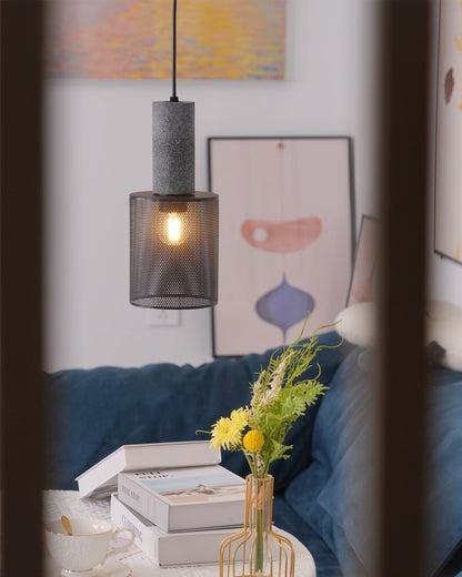 Sleek Metal Hanging Ceiling Light Fixture
