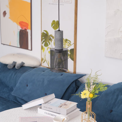 Sleek Metal Hanging Ceiling Light Fixture