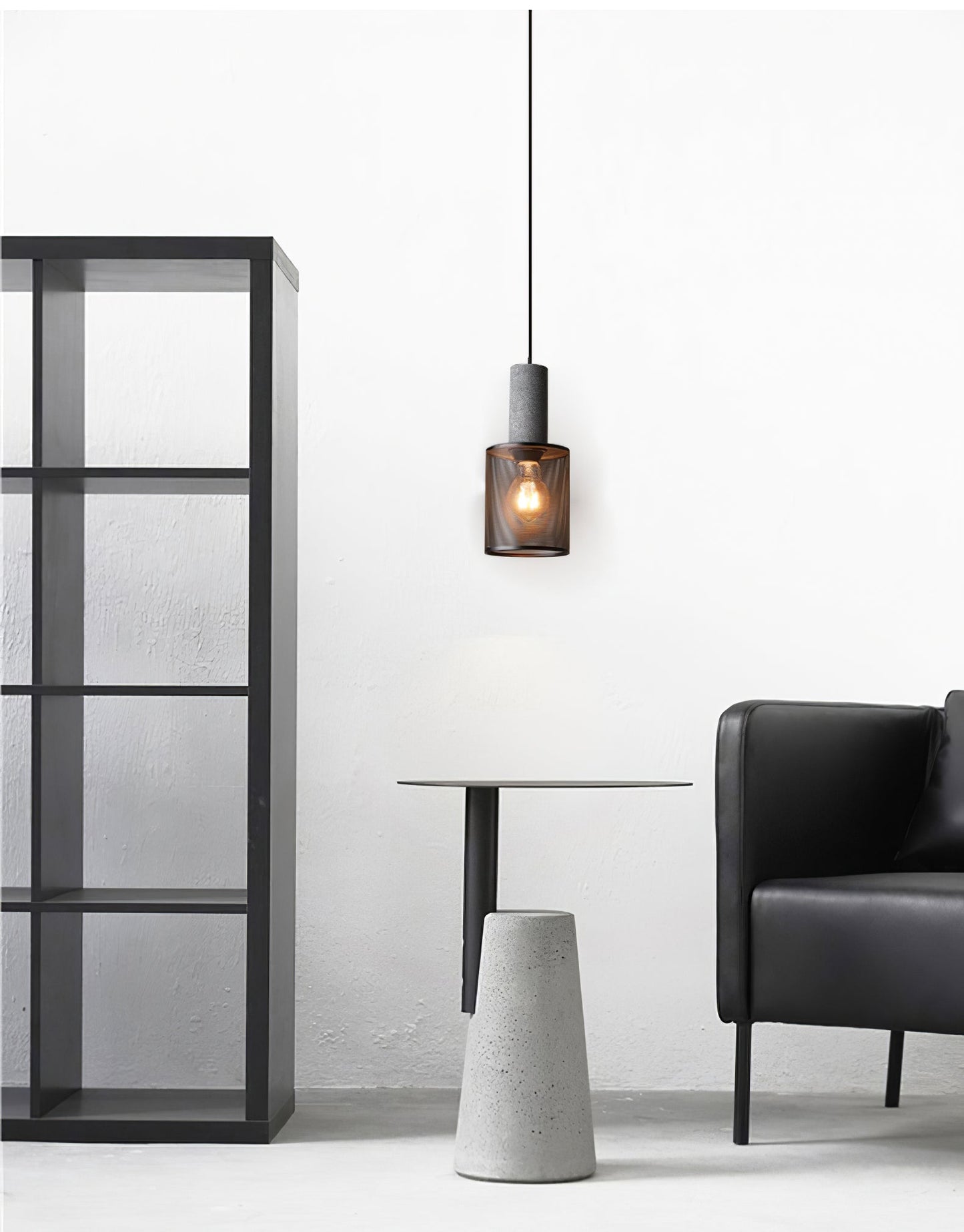 Sleek Metal Hanging Ceiling Light Fixture