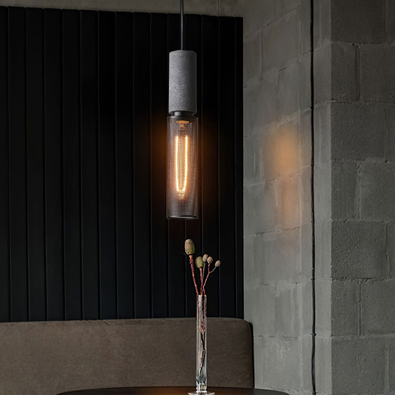 Simple Glass Pendant Light Modern Design