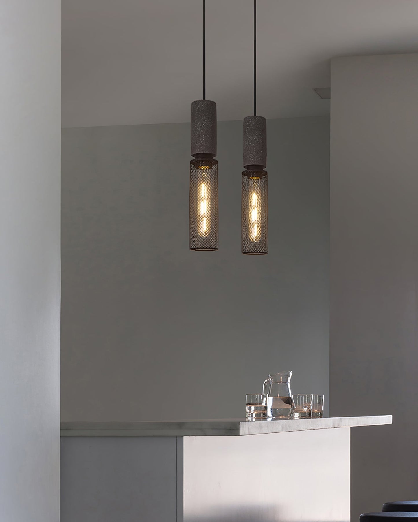 Simple Glass Pendant Light Modern Design