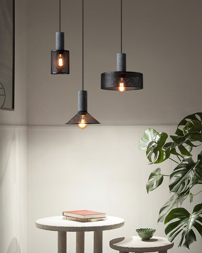 Sleek Metal Hanging Ceiling Light Fixture