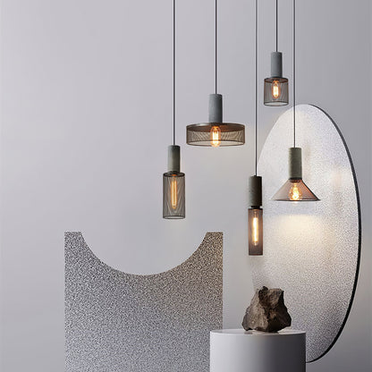 Sleek Metal Hanging Ceiling Light Fixture