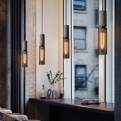 Sleek Metal Hanging Ceiling Light Fixture