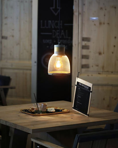 Sleek Metal Hanging Ceiling Light Fixture