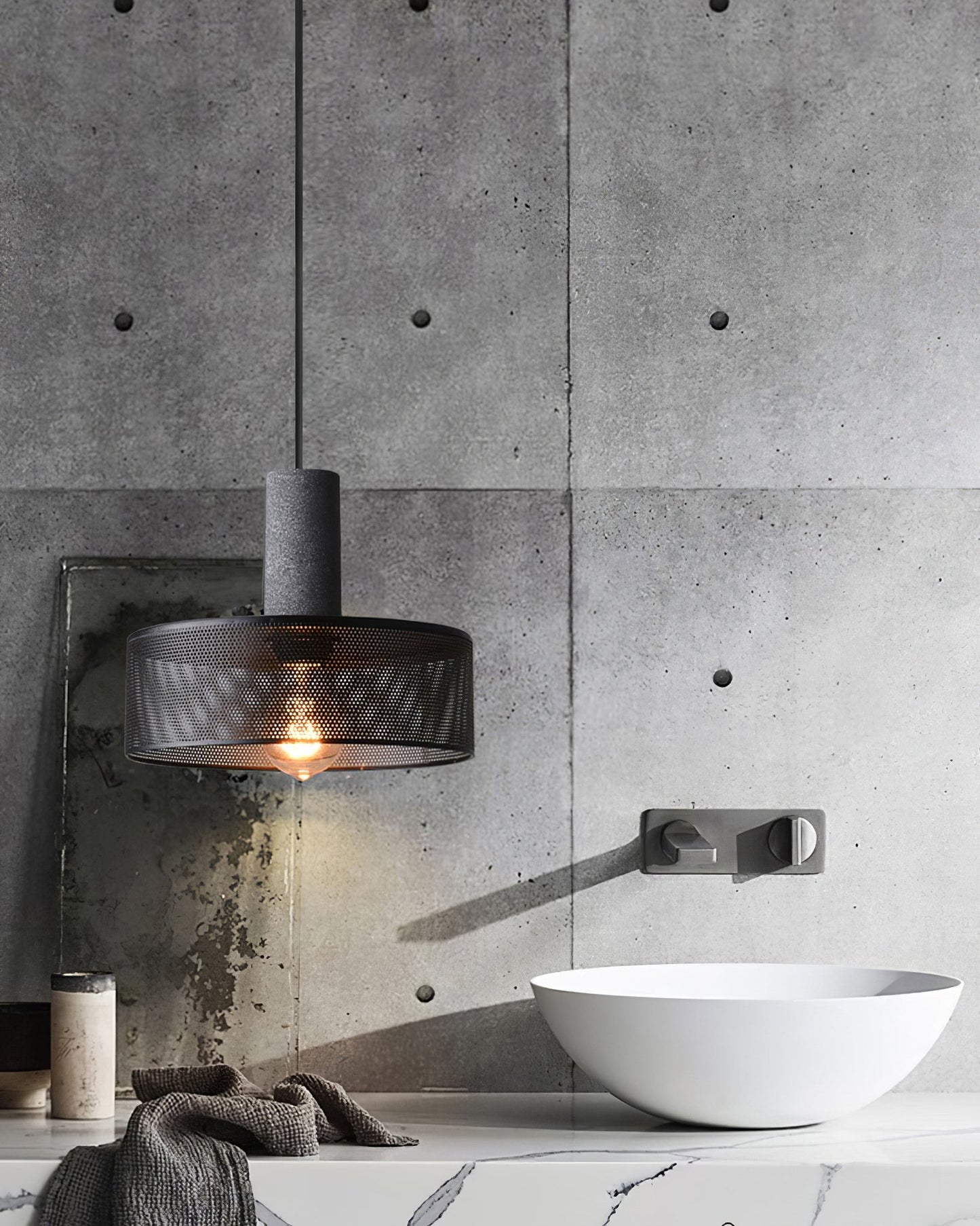 Sleek Metal Hanging Ceiling Light Fixture