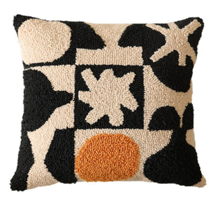 Soft Velvet Sofa Pillow Covers with Elegant Embroidery Design - Pexav