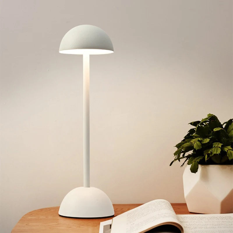 Sleek Modern Desk Lamp with Adjustable Light - Rechargeable Metal Base - Pexav