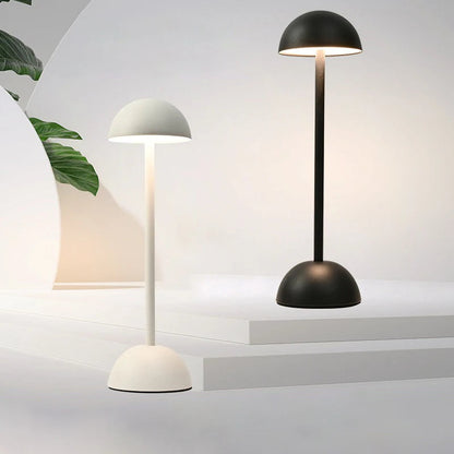 Cordless Nordic Minimalist Table Lamp with Customizable Lighting – Rechargeable Iron Design 1