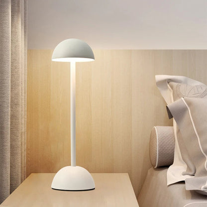 Cordless Nordic Minimalist Table Lamp with Customizable Lighting – Rechargeable Iron Design 4