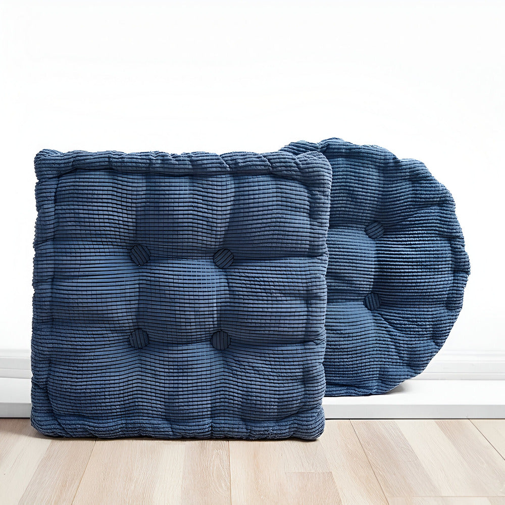 Corduroy Floor Pillow – Stylish 40x40 cm Meditation Cushion for Yoga and Relaxation, Durable Cotton Design 4