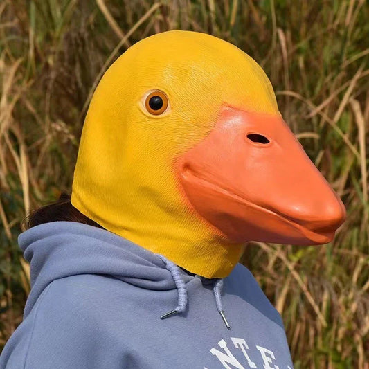 Bright Duck Costume Face Mask - Pexav
