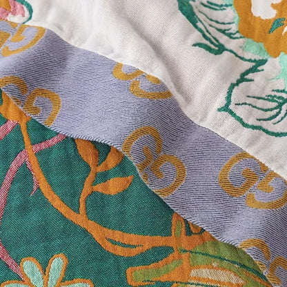 Soft Floral Throw Blanket