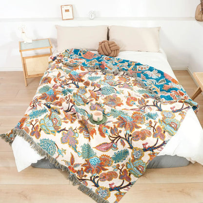 Soft Floral Throw Blanket for All Seasons - Pexav