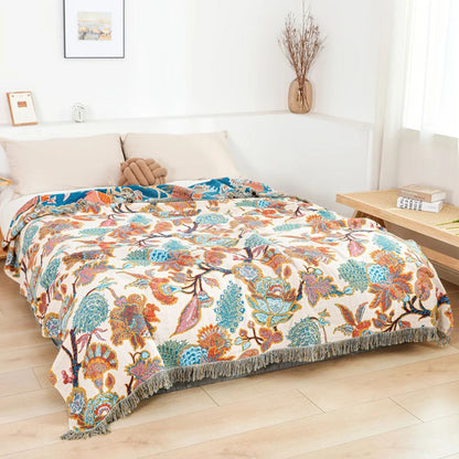 Soft Floral Throw Blanket for All Seasons