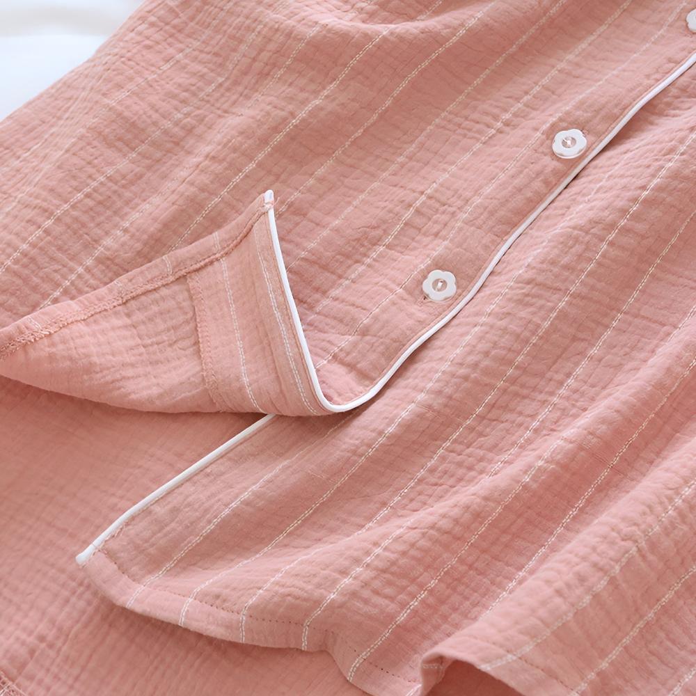 Comfortable Women's Striped Sleep Dress