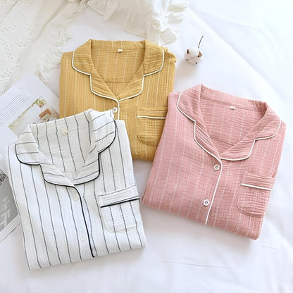 Comfortable Women's Striped Sleep Dress