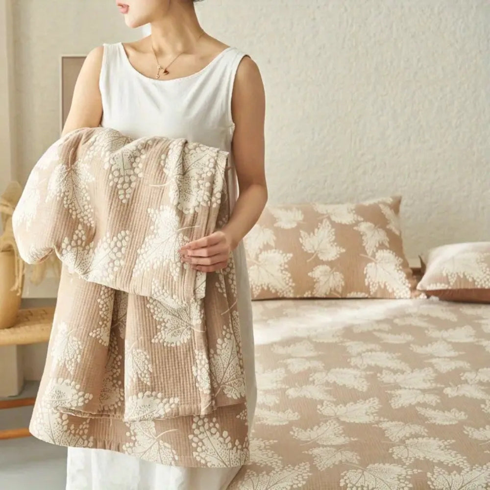 Soft Pastel Floral Throw Blanket