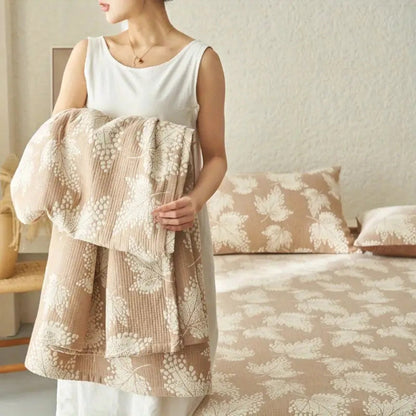 Soft Pastel Floral Throw Blanket