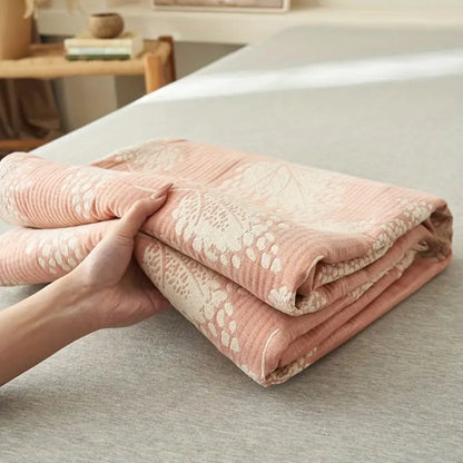Soft Pastel Floral Throw Blanket