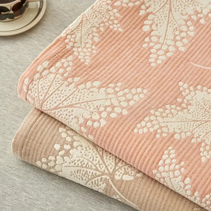 Soft Pastel Floral Throw Blanket