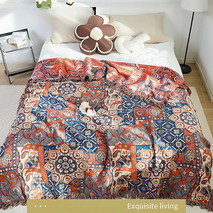 Soft Floral Cotton Blanket