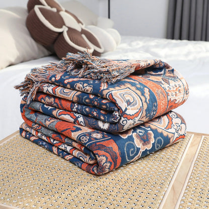 Soft Floral Cotton Blanket