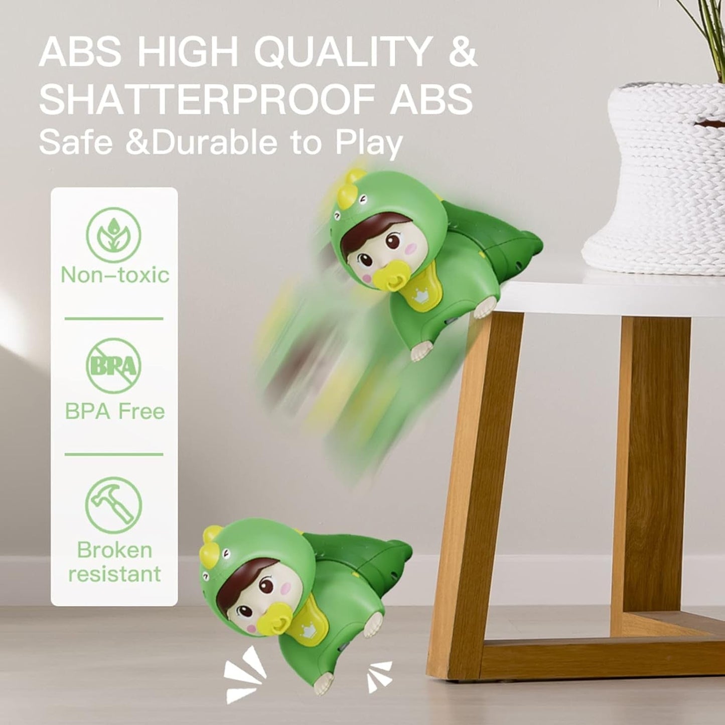 Crawling Baby Doll Toy with Music Light Interactive Educational Walking Dancing Sensory Toys Tummy Time Educational Toy For Toddlers
