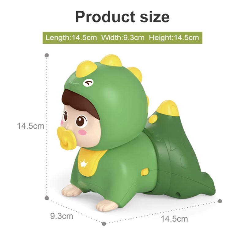 Crawling Baby Doll Toy with Music Light Interactive Educational Walking Dancing Sensory Toys Tummy Time Educational Toy For Toddlers