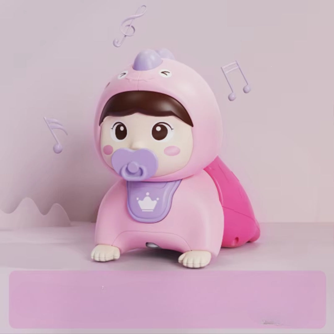 Crawling Baby Doll Toy with Music Light Interactive Educational Walking Dancing Sensory Toys Tummy Time Educational Toy For Toddlers