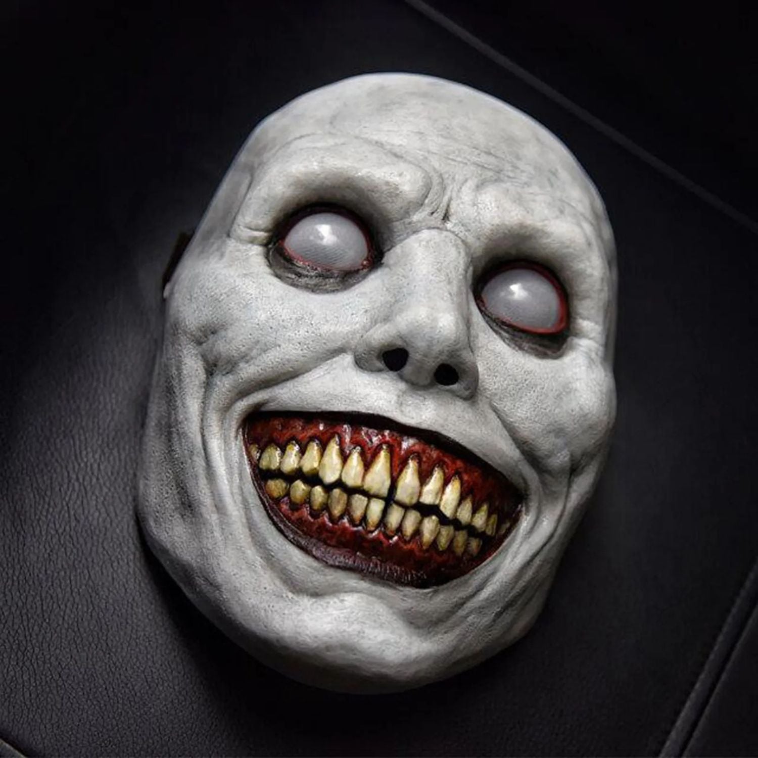 Spooky White Eye Halloween Mask for Adults - Pexav
