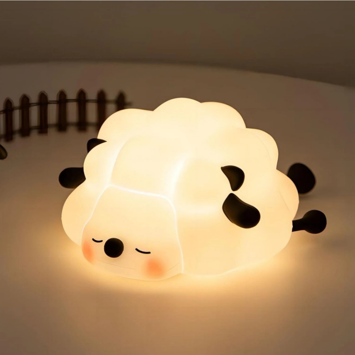Cute Silicone LED Night Light for Kids with Touch Sensor – Portable Nursery Night Lamp 11