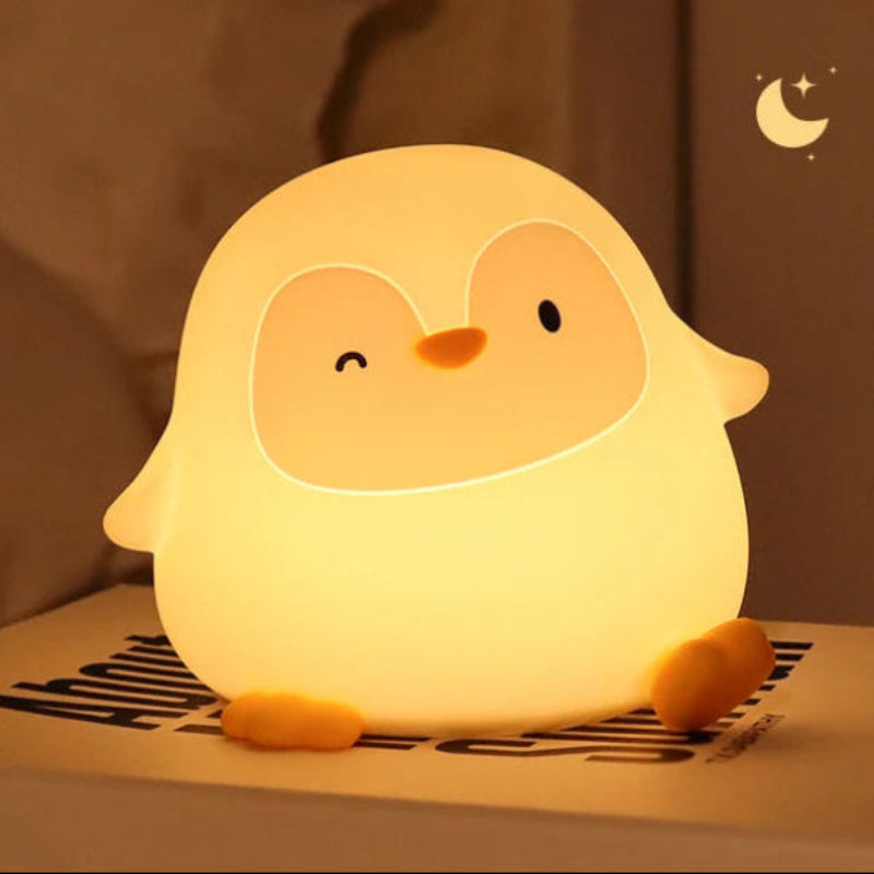 Cute Silicone LED Night Light for Kids with Touch Sensor – Portable Nursery Night Lamp 4
