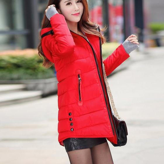 Warm Padded Winter Coat For Ladies - Pexav